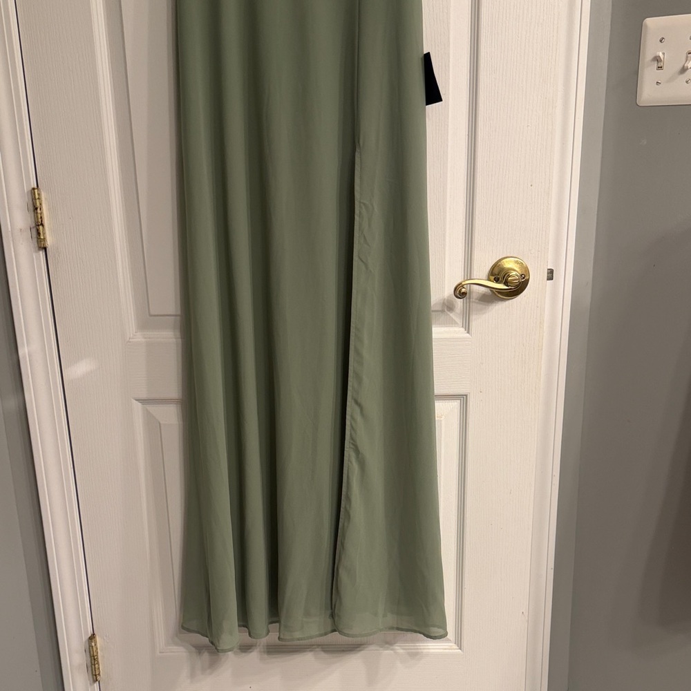 NWT Lulu's Remarkable Arrival Sage Brush Sleeveless Maxi
Dress - Picture 6 of 13